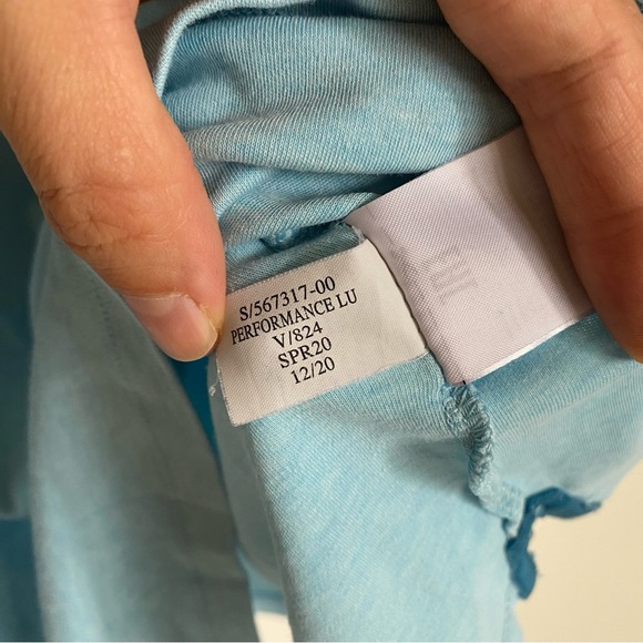 Banana Republic Luxury Touch Performance Men's Polo Light Blue Shirt Size Medium - Picture 5 of 14